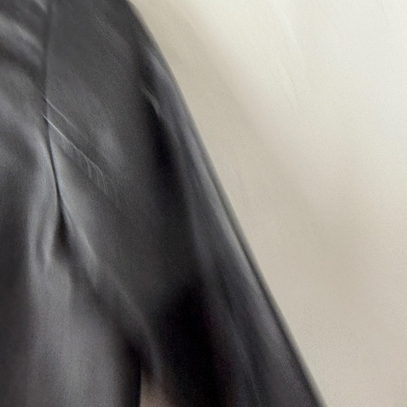 The Childrens Place Black Faux Leather Moto Jacket Kids Size 10 12 - Picture 9 of 9